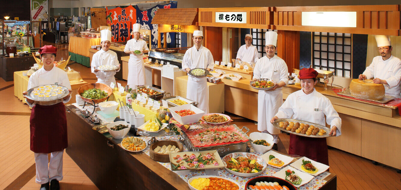 【楽天スタンダードプラン】美味しいメニューが食べ放題♪　夕食バイキング『キッチンスタジアム』プラン